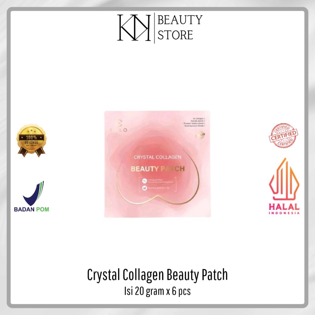 (READY STOCK) CELO CRYSTAL COLLAGEN BEAUTY PATCH ISI 20 GRAM X 6 PCS  - celo.beaute - celobeautebyce