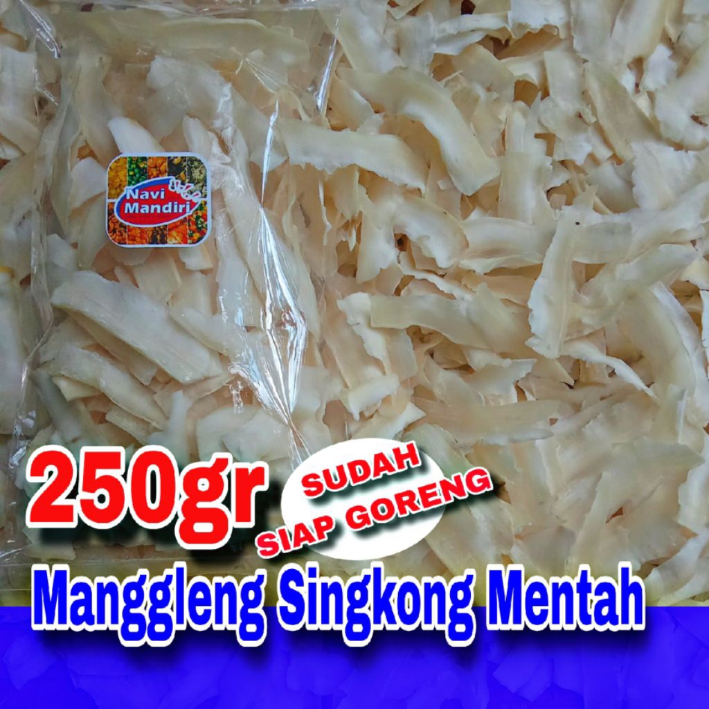 

Keripik singkong / Manggleng singkong mentah 250gr / keripik singkong / manggleng