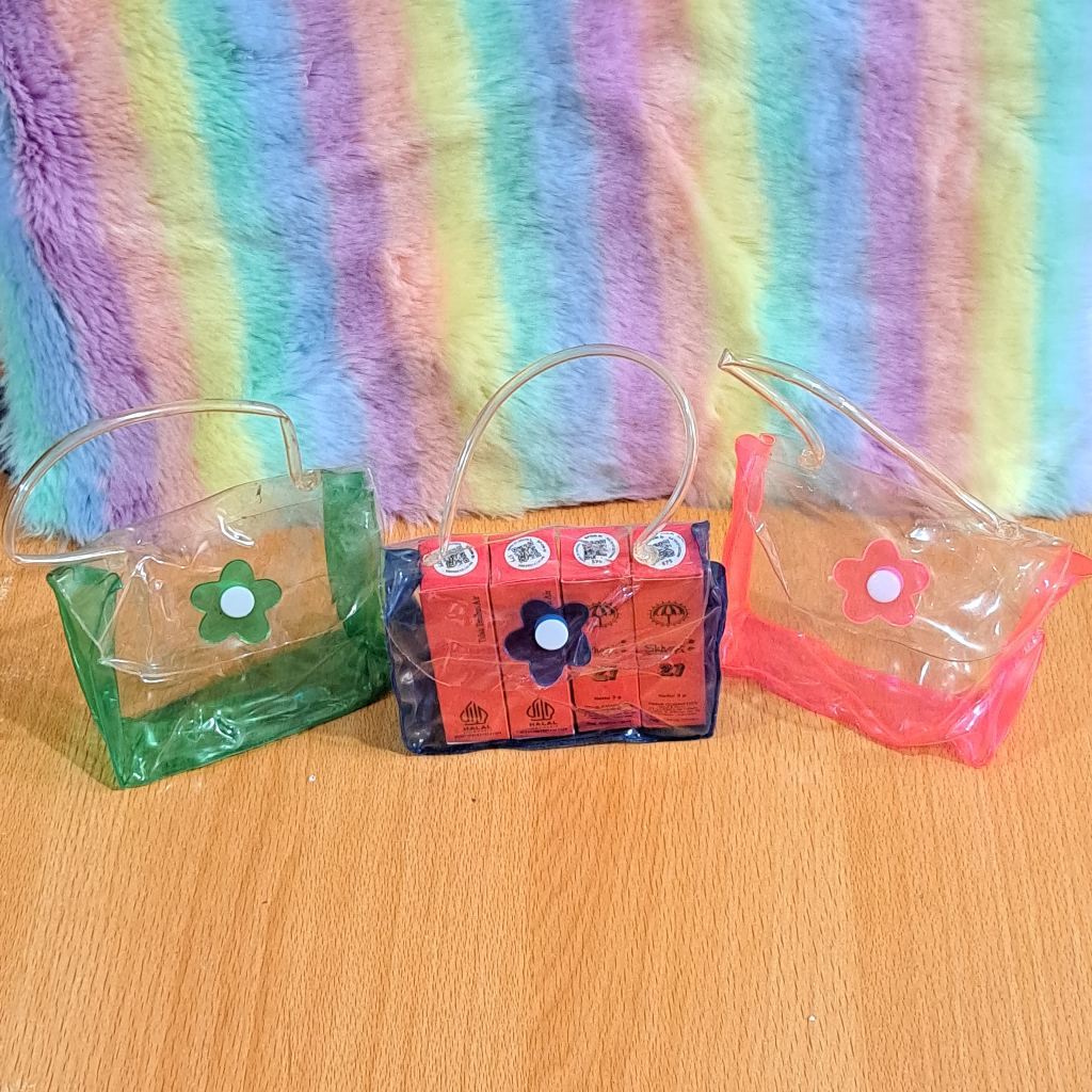 

DOMPET MINI TRANSPARAN PVC/Tas unik/tas souvenir/Souvenir pernikahan