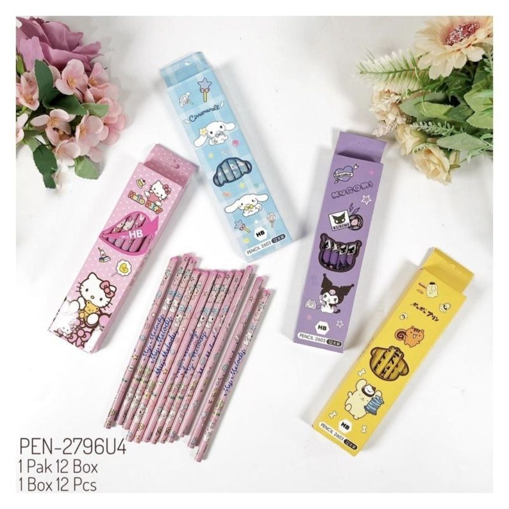 

pensil karakter 1box isi 12