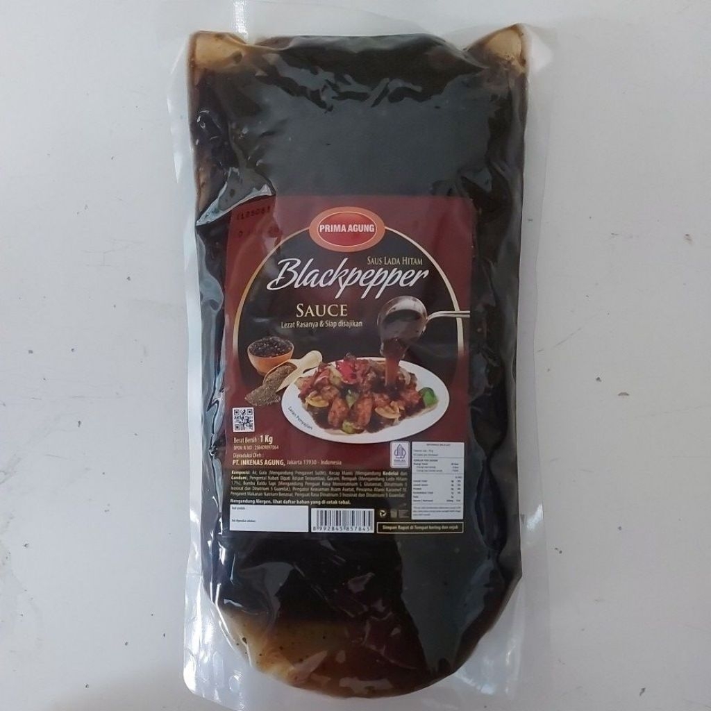 

saus blackpepper prima agung 1kg saus lada hitam