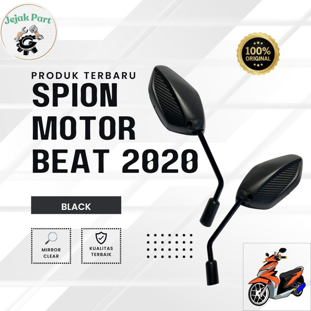 Spion Beat 2020 Standar Kaca Cembung 2 Pcs Kanan Kiri / Spion Beat 2020 Honda