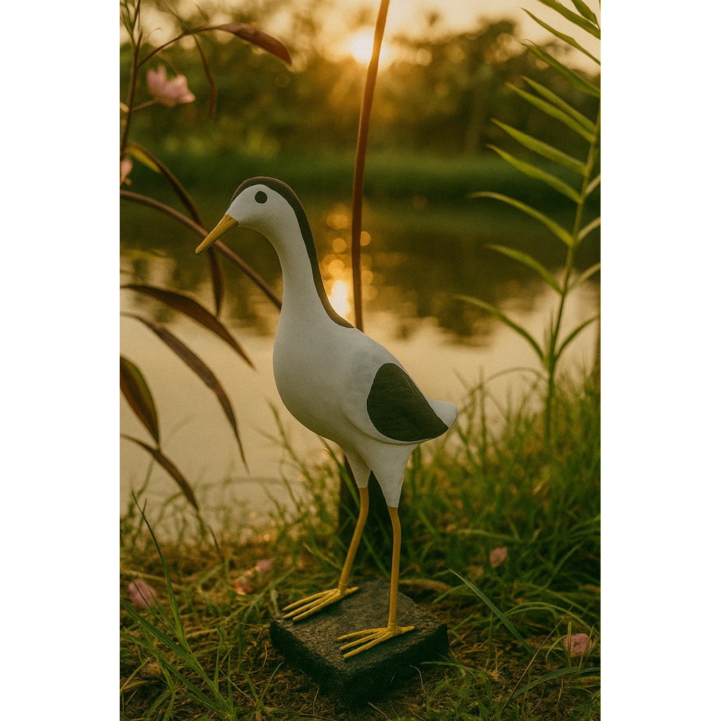 Patung burung bangau