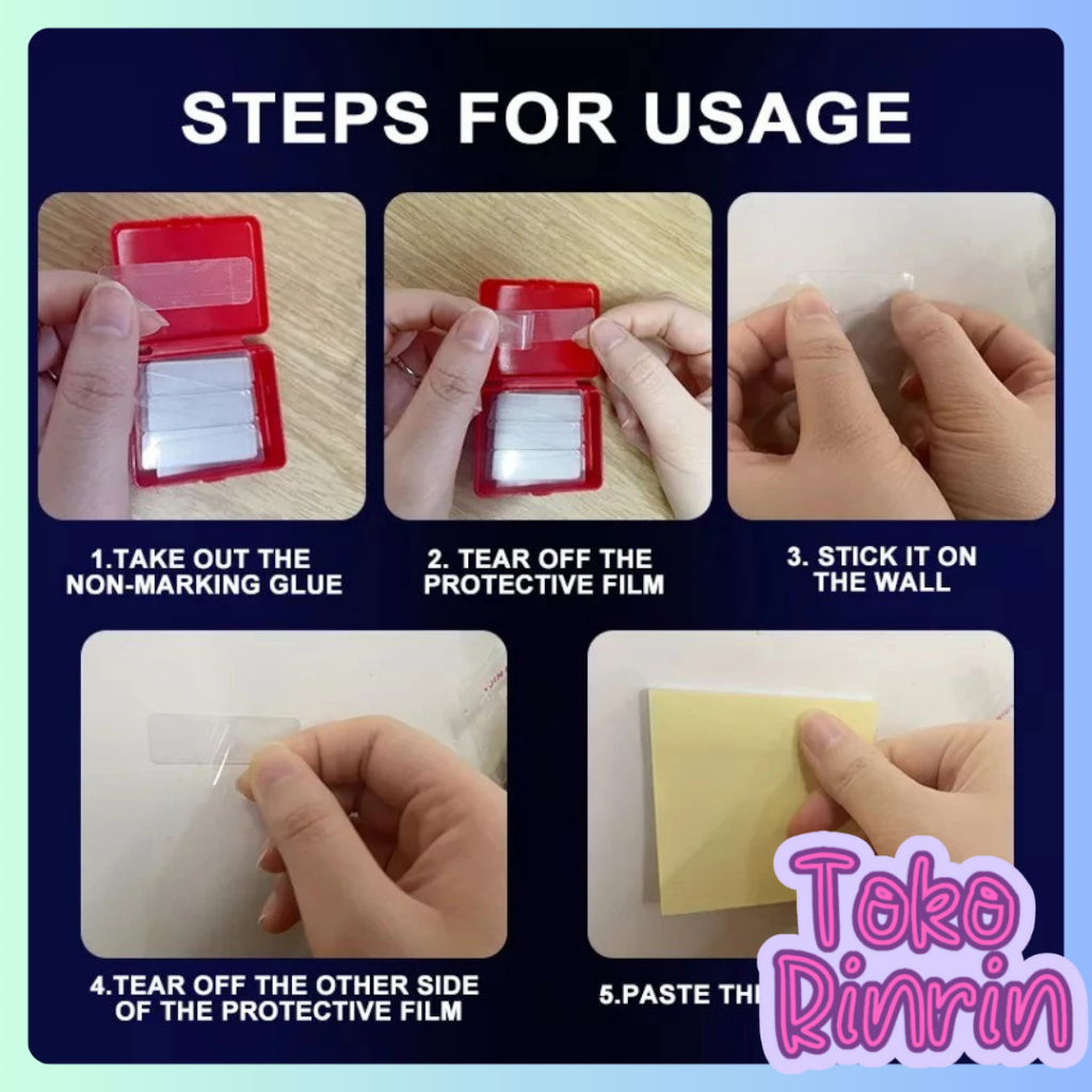 

Rinrin Double Tape Bening Dua Sisi Isi 60Pcs