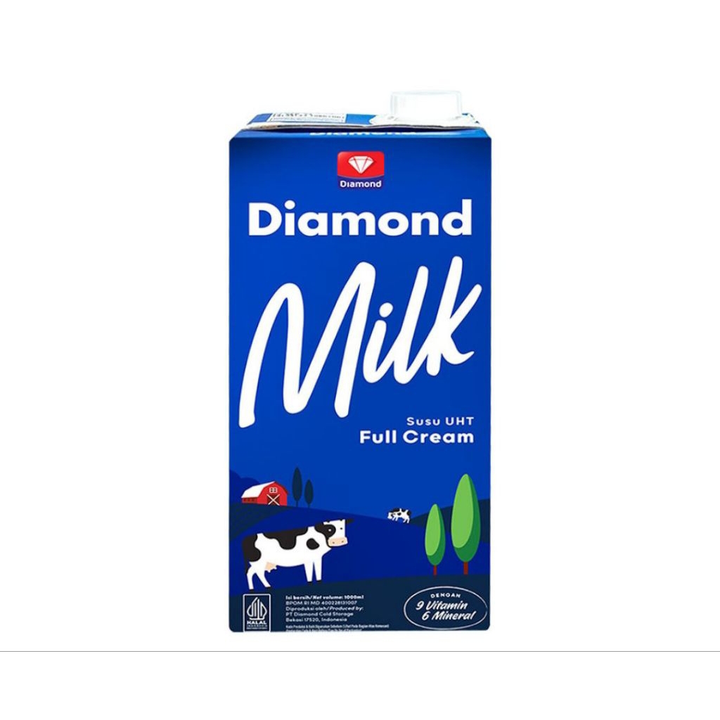 

Diamond Milk Susu UHT Full Cream Kotak 1 Liter