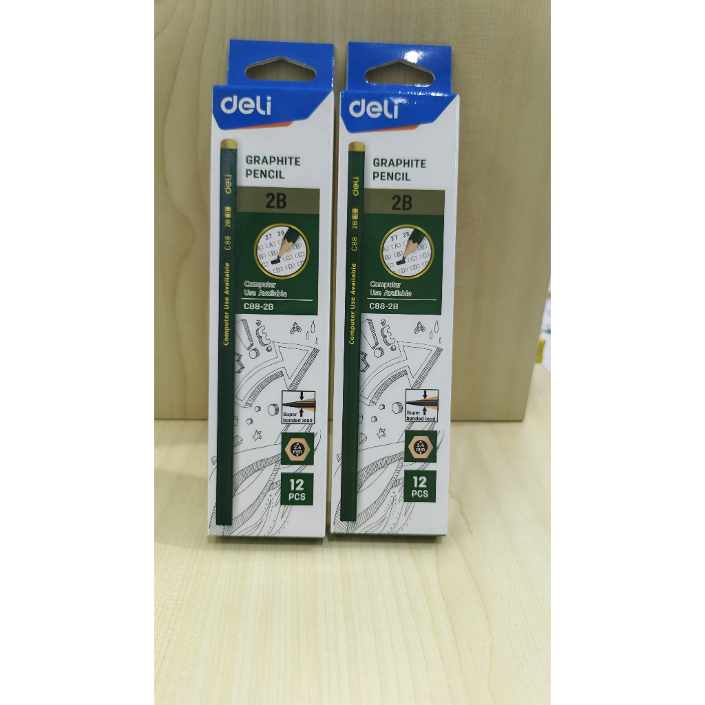 

DELI Graphite Pencil Green pensil 2B