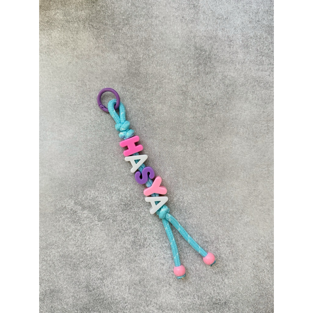 custom bag charm alphabet