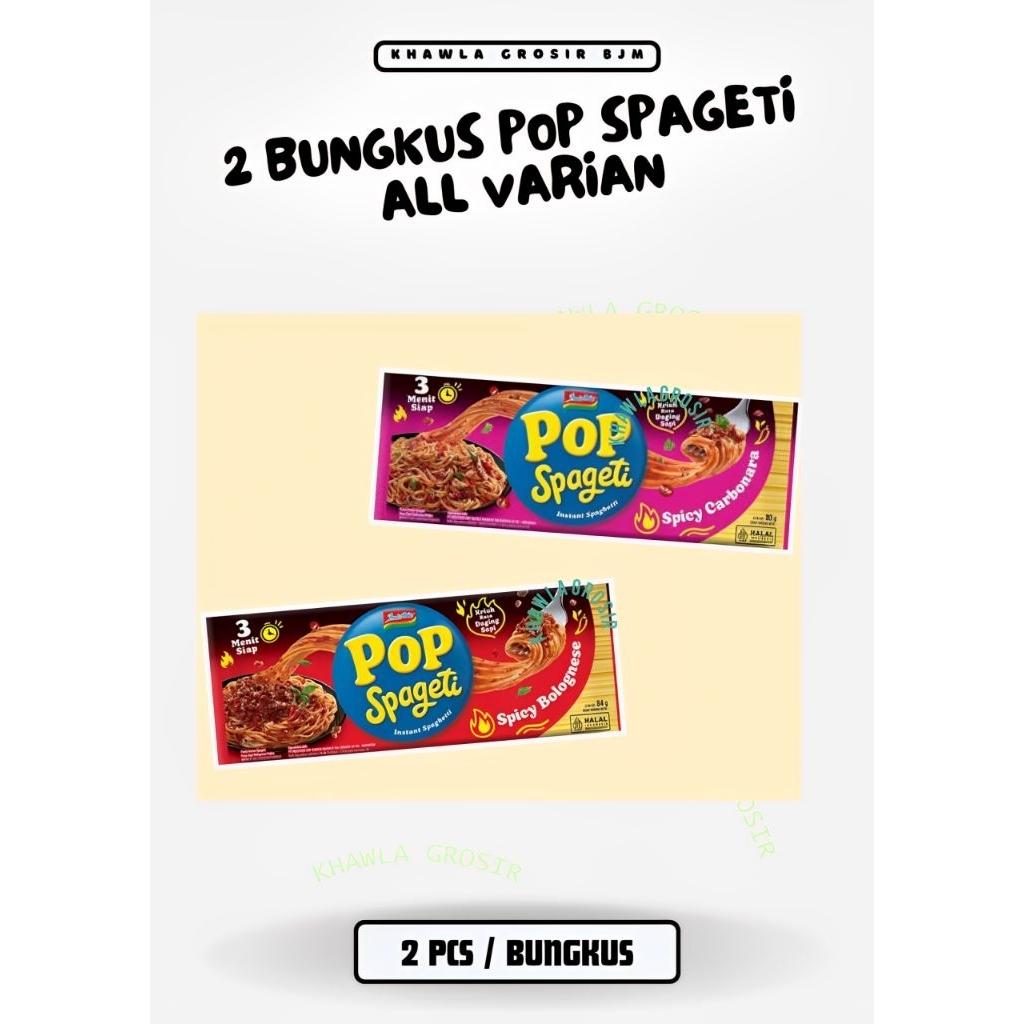 

Banjarmasin | 2Pcs - Indomie / Pop - Spageti / Spaghetti | Carbonara | La Fonte Spaghetti