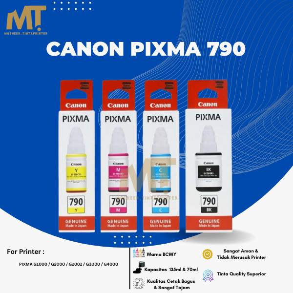 Canon Pixma 790 For Printer G1010 G2010 G3010 G4010 Tinta Printer Canon
