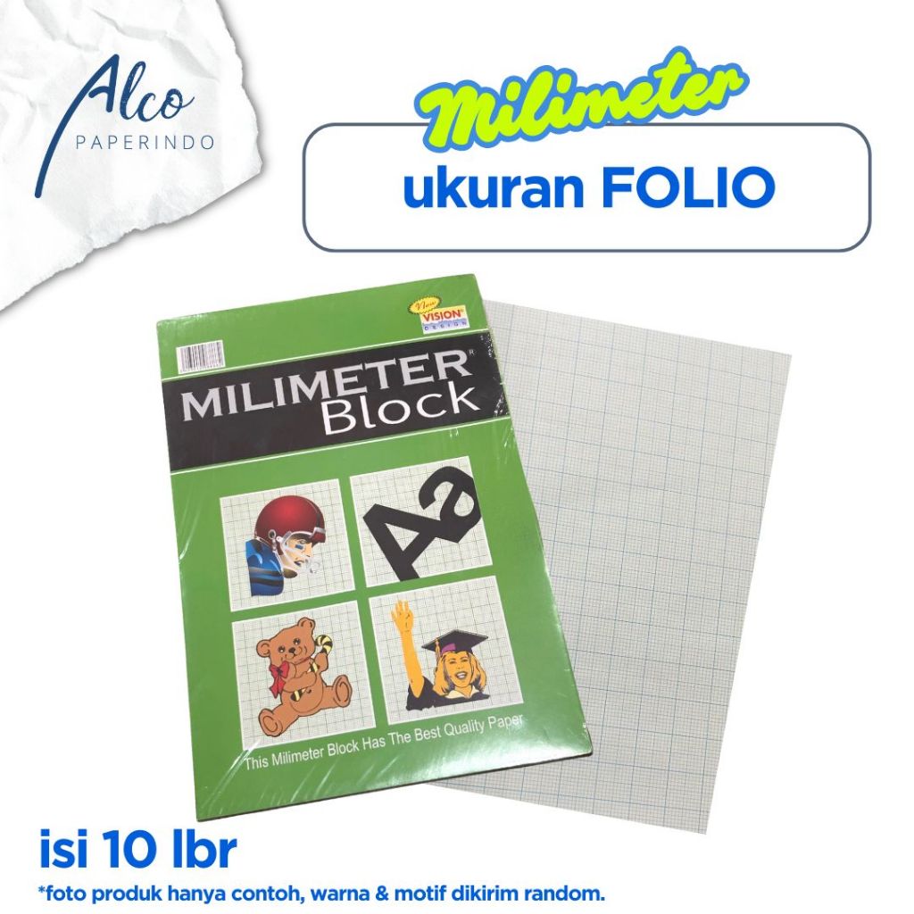 

Milimeter Block Folio VISION isi 10 lembar