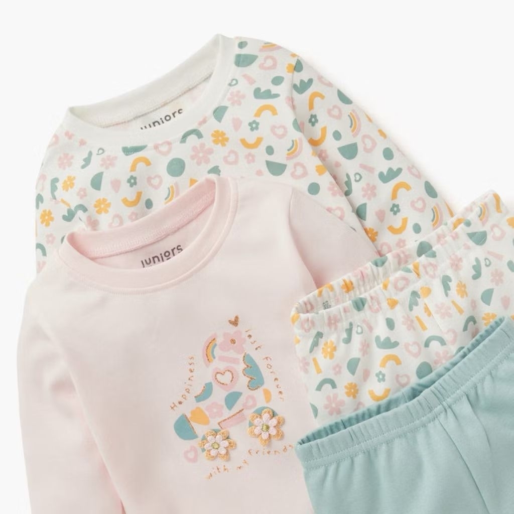 Juniors Pyjamas Printed Happiness | Piyama Juniors 2 set