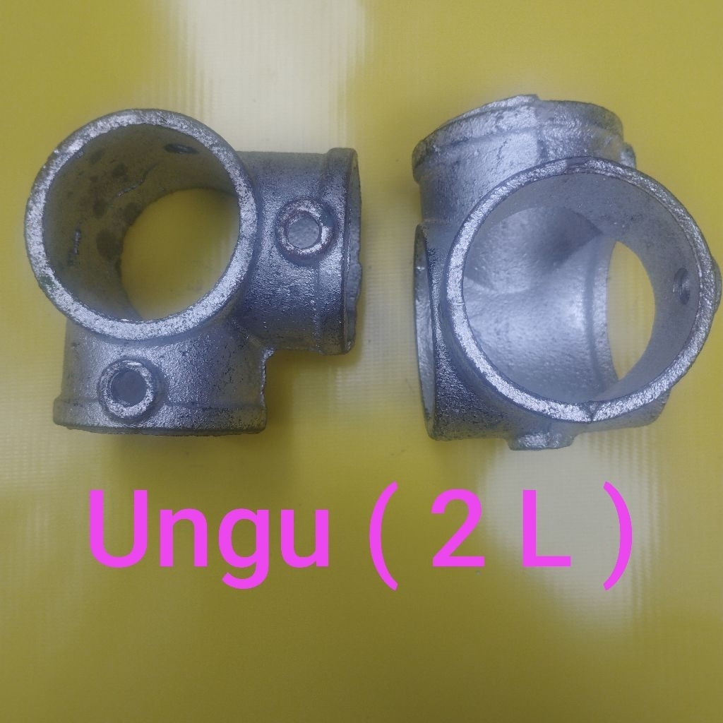 Joint Besi pipa 1½ in. lubang 2 in ( ungu L )