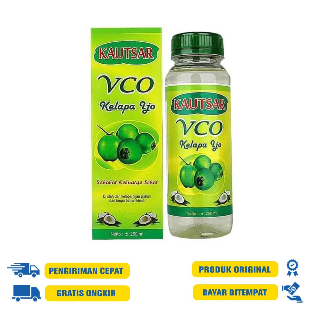 

VCO Kelapa Ijo Virgin Coconut Oil Kelapa hijau Kautsar 250M.L