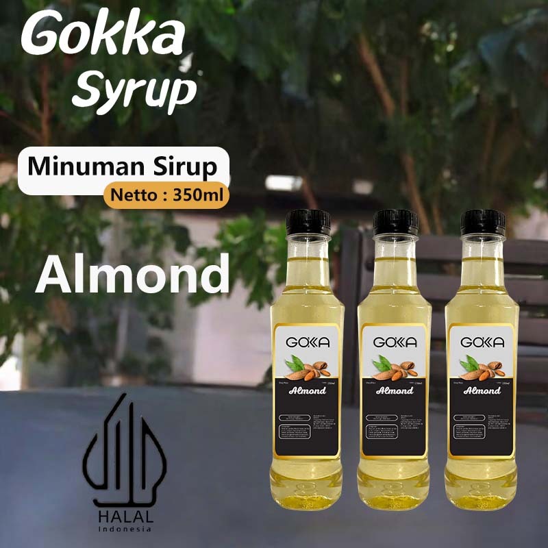 

Almond Syrup Gokka Rasa Almond 350ml Minuman Sirup / Sirup Almond