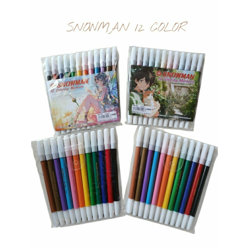 

SPIDOL SNOWMAN 12 WARNA / PENSIL WARNA ISI 12