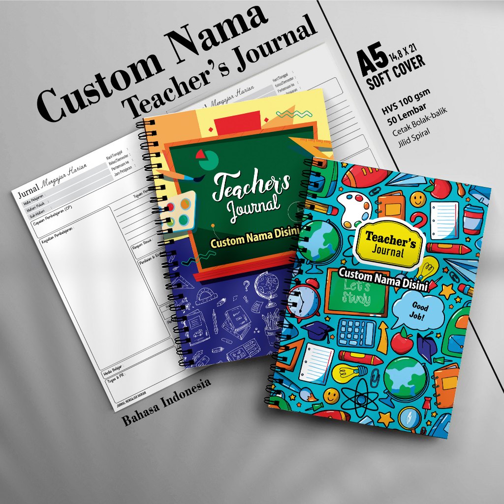 

' CUSTOM NAMA Jurnal Mengajar Harian Guru