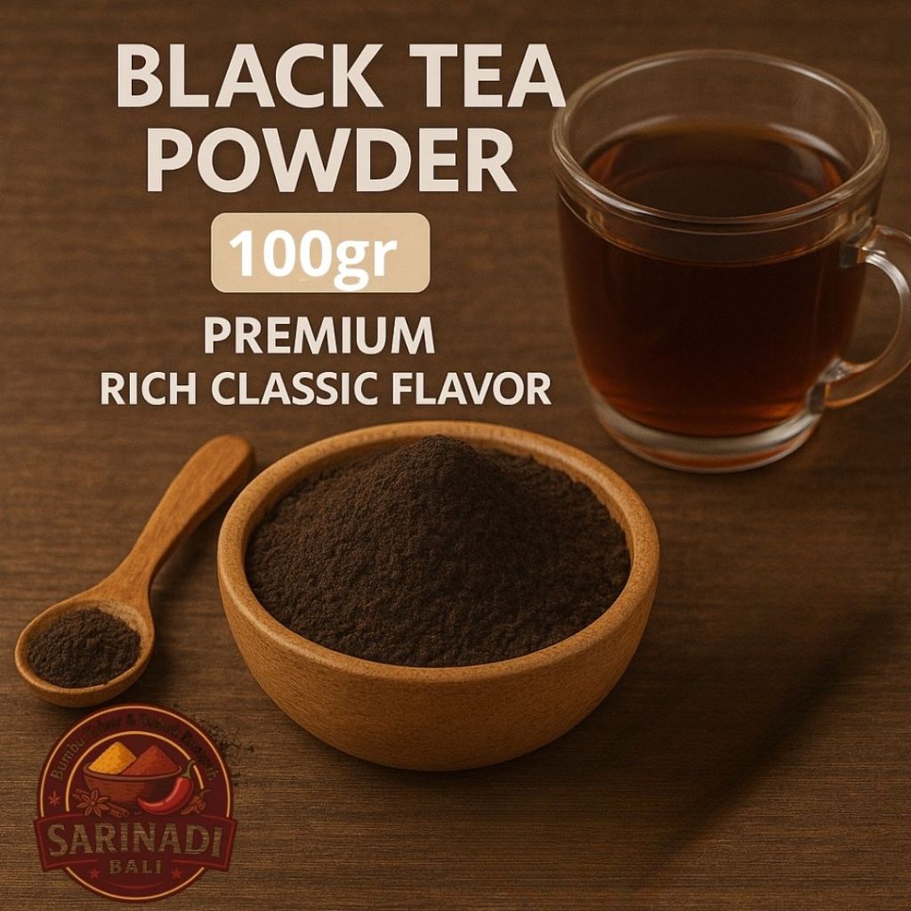 

Black Tea Powder 100 gram Bubuk Teh Hitam Kental Rasa Klasik Pekat Khas Premium
