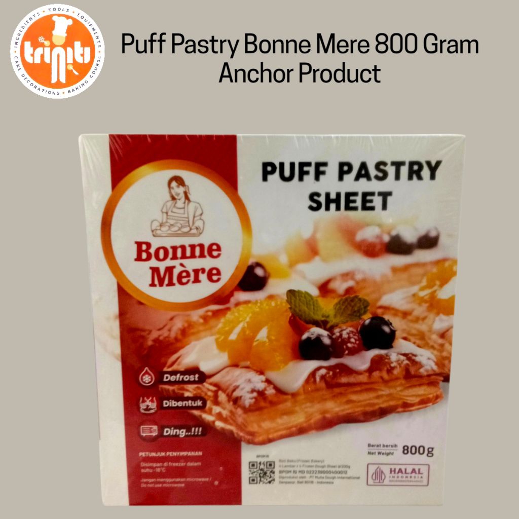 

Puff Pastry Anchor Bonne Mere 800 Gram-Kulit Pastry Siap Pakai