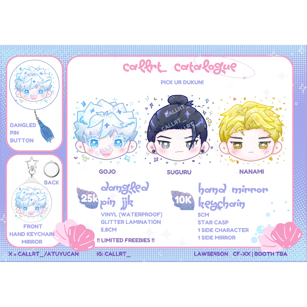 ʚɞ PIN TASSEL JJK JUJUTSU KAISEN