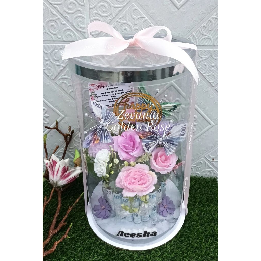 Money Cake uang asli isi 20 lembar asli