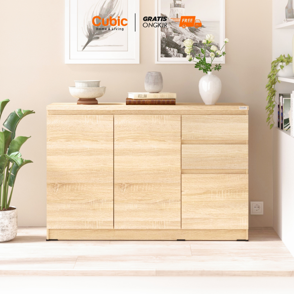 Creativ Meja Samping Minimalis / Sideboard Serbaguna / ACURA SB 120