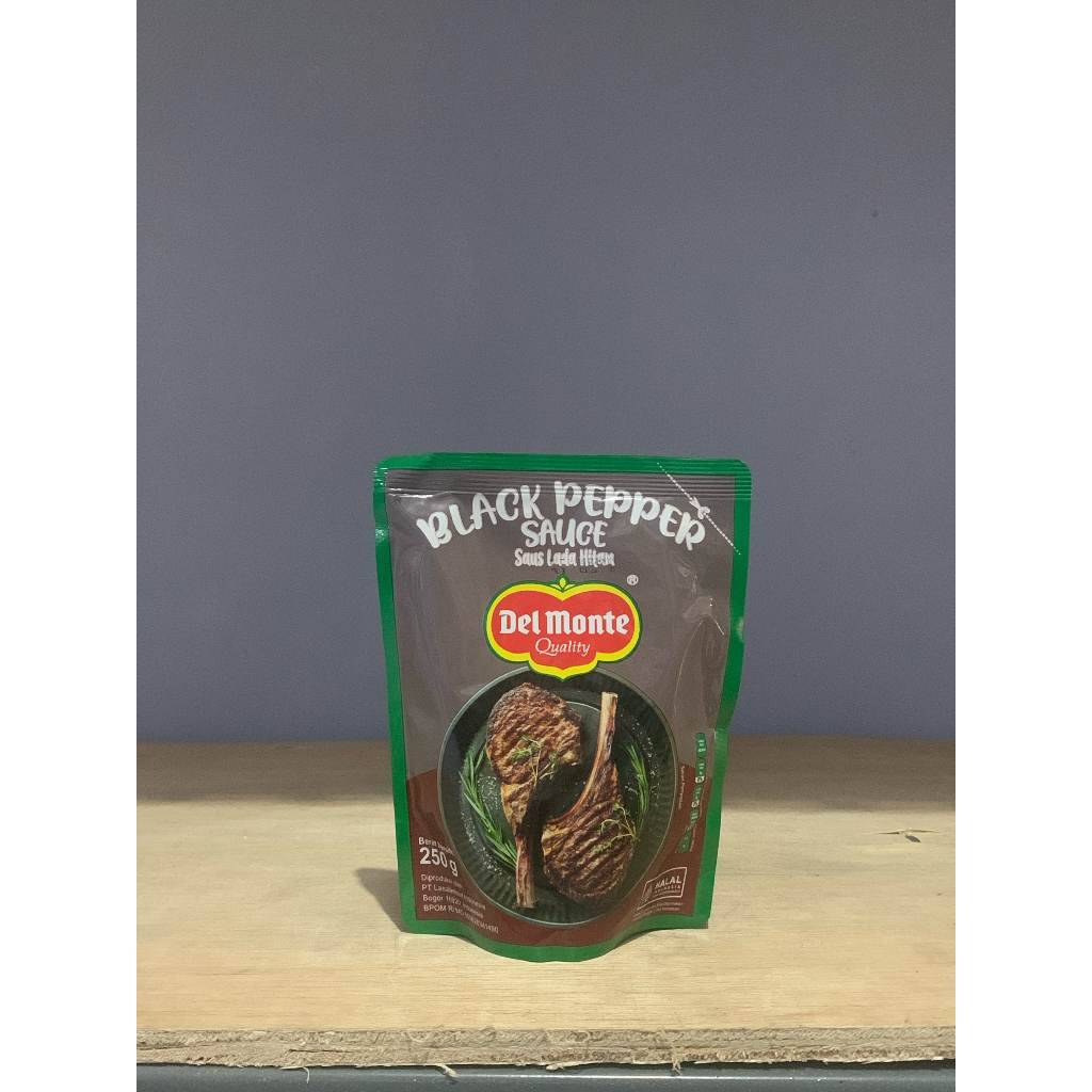 

Del Monte Black Pepper Sauce 250gr Pouch / Del Monte