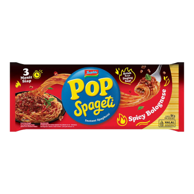 

Pop Spageti Instan Bolognese Pedas 84 g