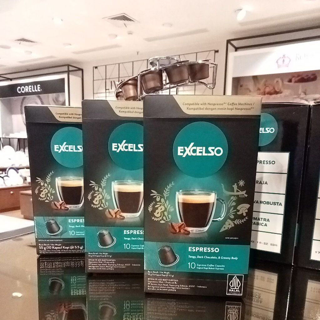 

Excelso coffe kapsul || Espresso isi 10 kapsul || original coffe kapsul