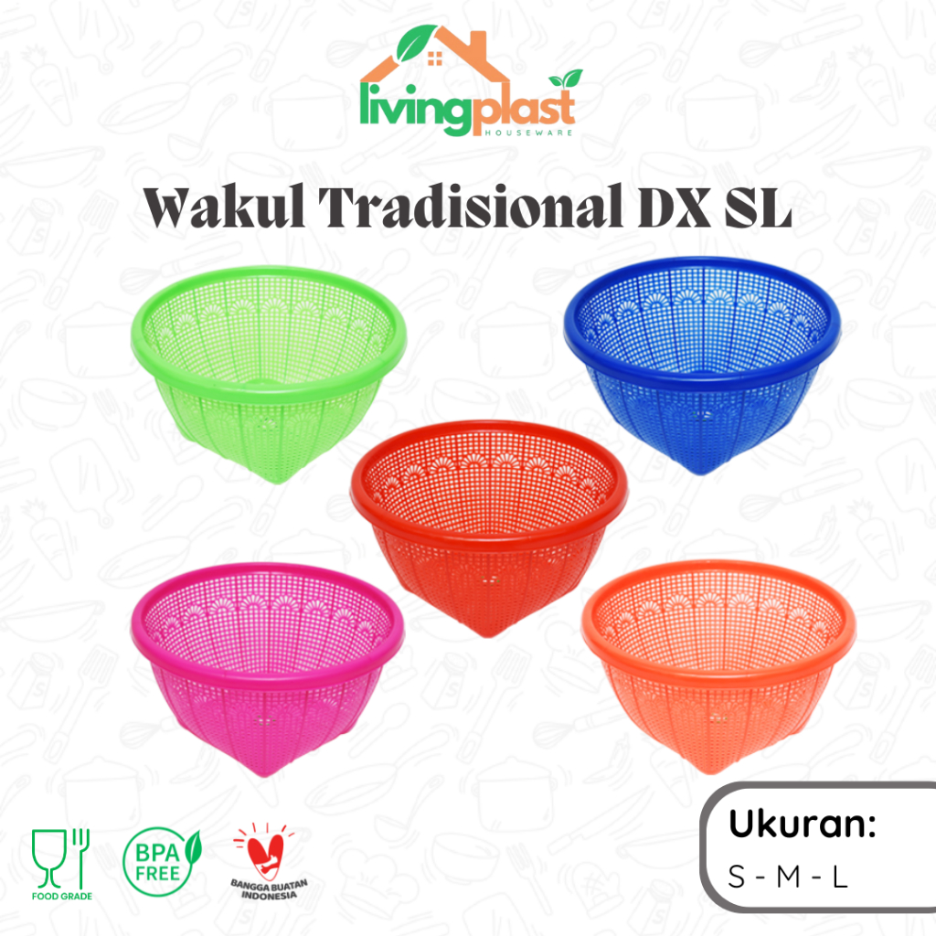 Wakul Tradisional DX SL / Bakul Tradisional / Bakul Nasi Kecil / Wakul Nasi Plastik / Wakul Jumbo