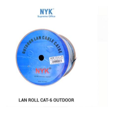 1 rol Cable lan Nyk cat 6e 6 utp 1Gbps 305m - Kabel rj45 roll cat6e
