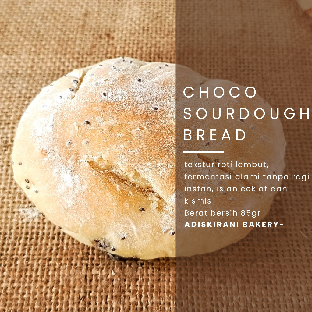 

ROTI CHOCO SOURDOUGH TEKSTUR ROTI LEMBUT