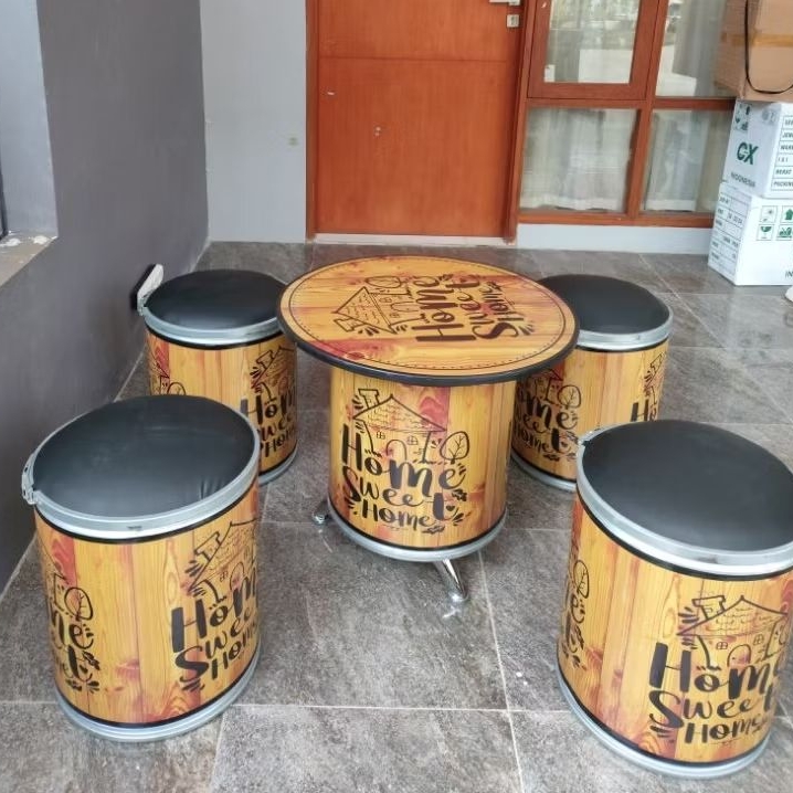 Kursi Tong Duplex / Meja Tong Duplex GRATIS Custom Motif - Tong Lebih Tebal