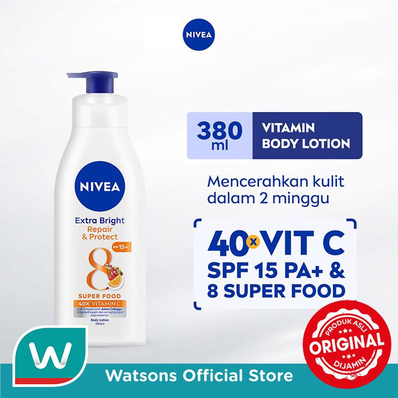 Nivea Body Lotion Extra Bright Repair and Protect SPF15 380ml