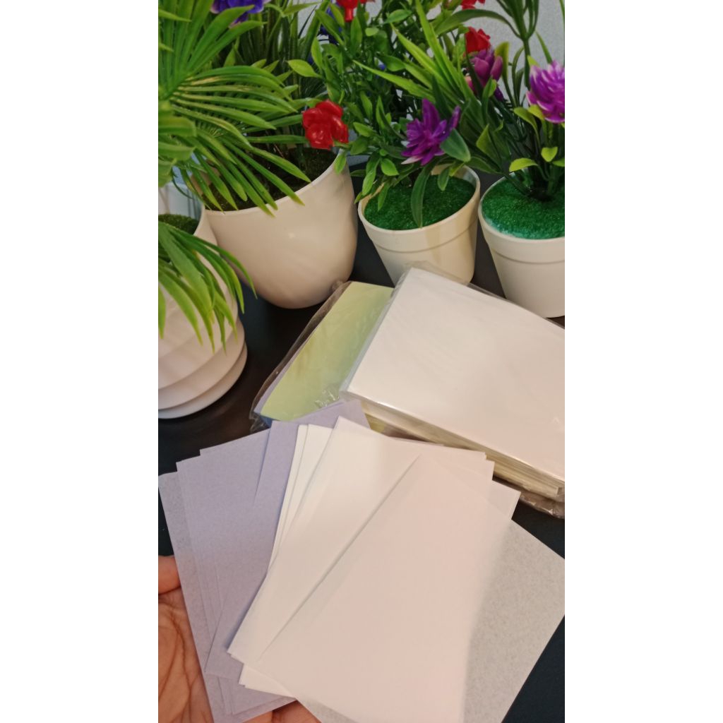 

kertas perkamen abu- abu dan putih 10 pack