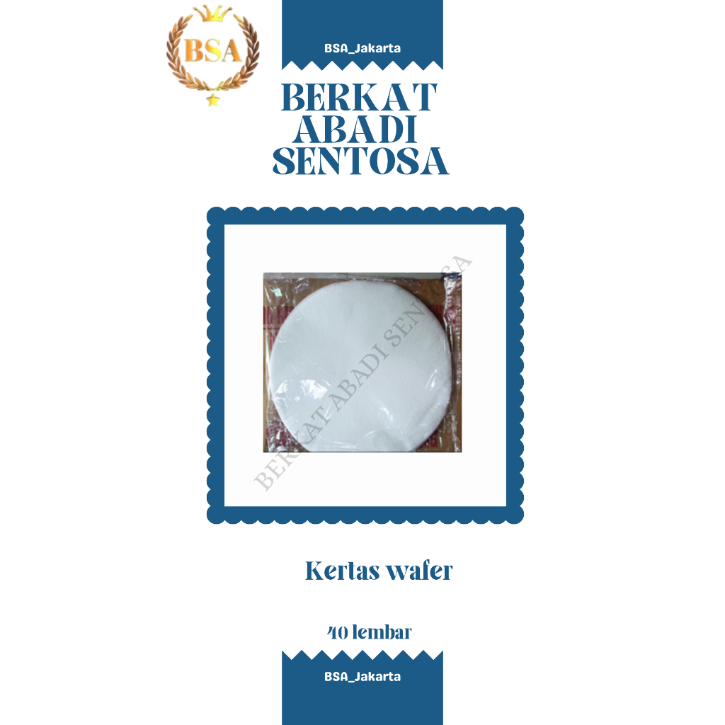 

Kertas wafer (40 wafer)