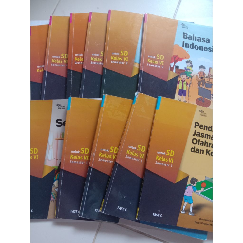 Buku SD Kelas 6 Bahasa Indonesia,Seni Musik,Pendidikan Pancasila,IPA,Seni Rupa Kurikulum Merdeka Pen