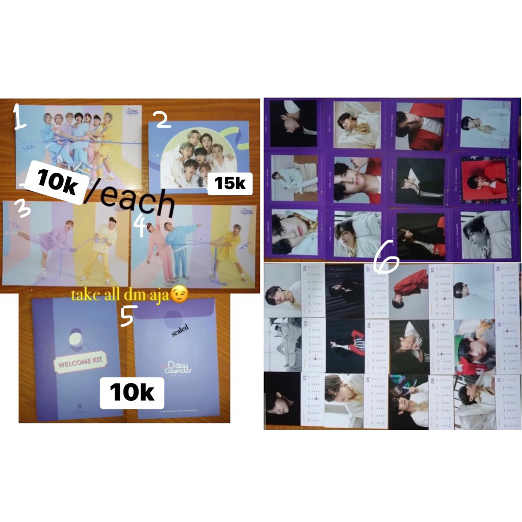 [BACA DESK] READY official BTS Festa 2021, Lenticular Card Calendar Dicon Magazine X BTS Mini Postca