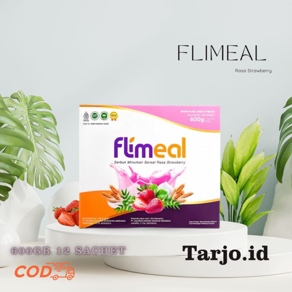 

Flimeal Rasa Strawberry - Meal Replacement isi 12 sachet