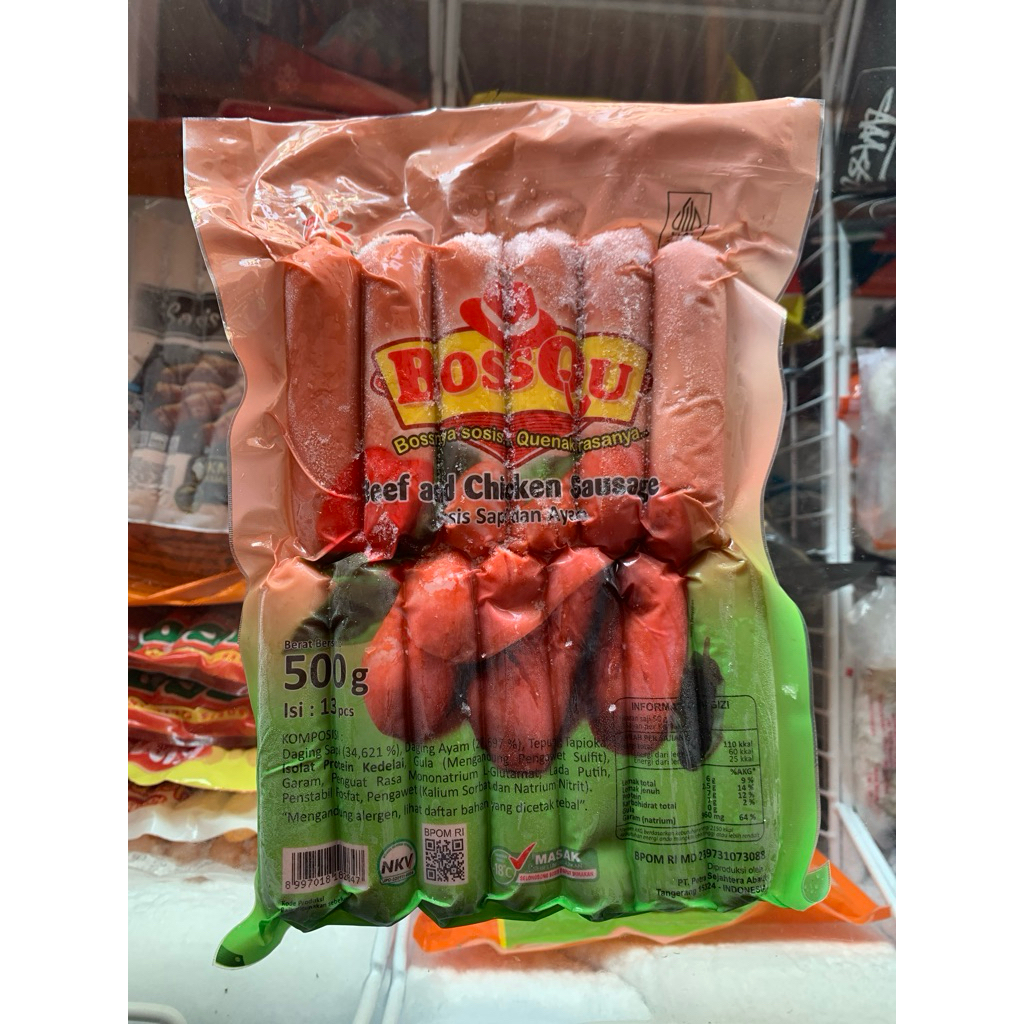 

BOSSQU - BEEF AND CHICKEN SAUSAGE 500g