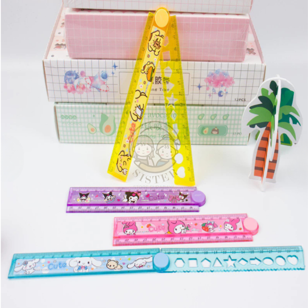 

Penggaris Lipat / Penggaris 30 cm / Garisan Plastik / Mistar