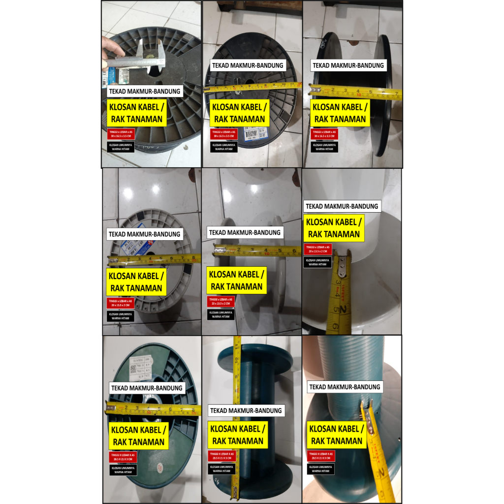 Chicorashop1 Klosan Besar - Bobin Rol - Gulungan Kabel - Rollan Kabel - Rollan Bekas - Gulungan
