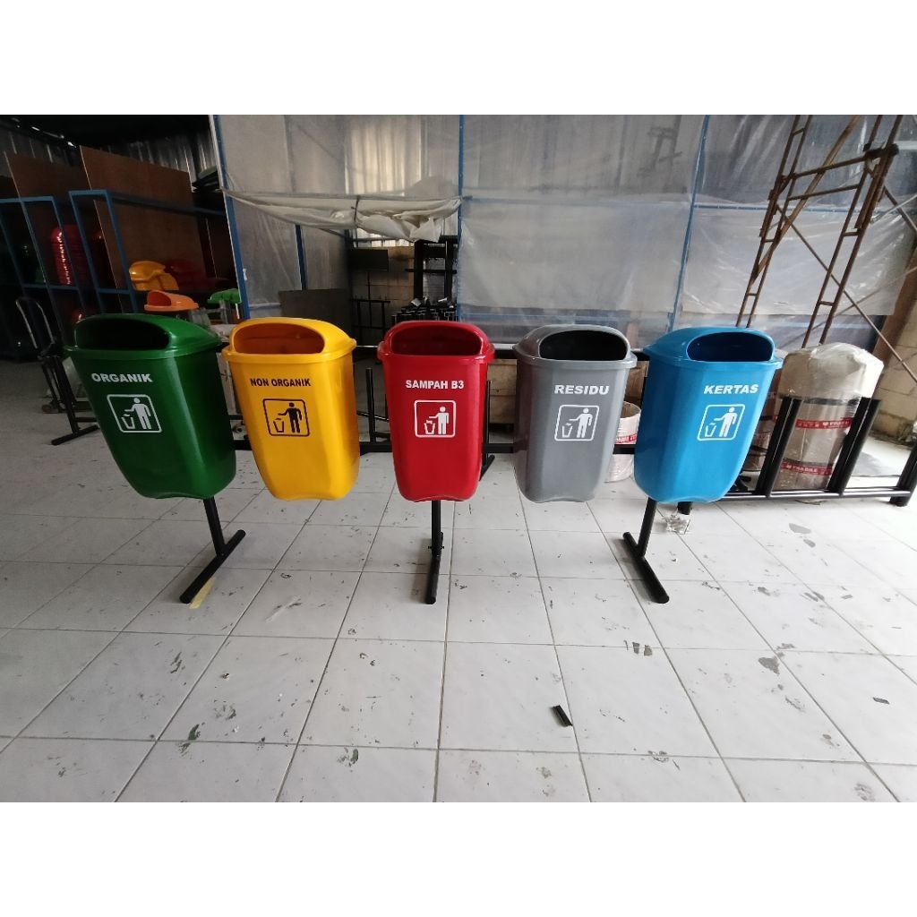 tempat sampah oval 5in1 , tempat sampah , tempat sampah fiberglass