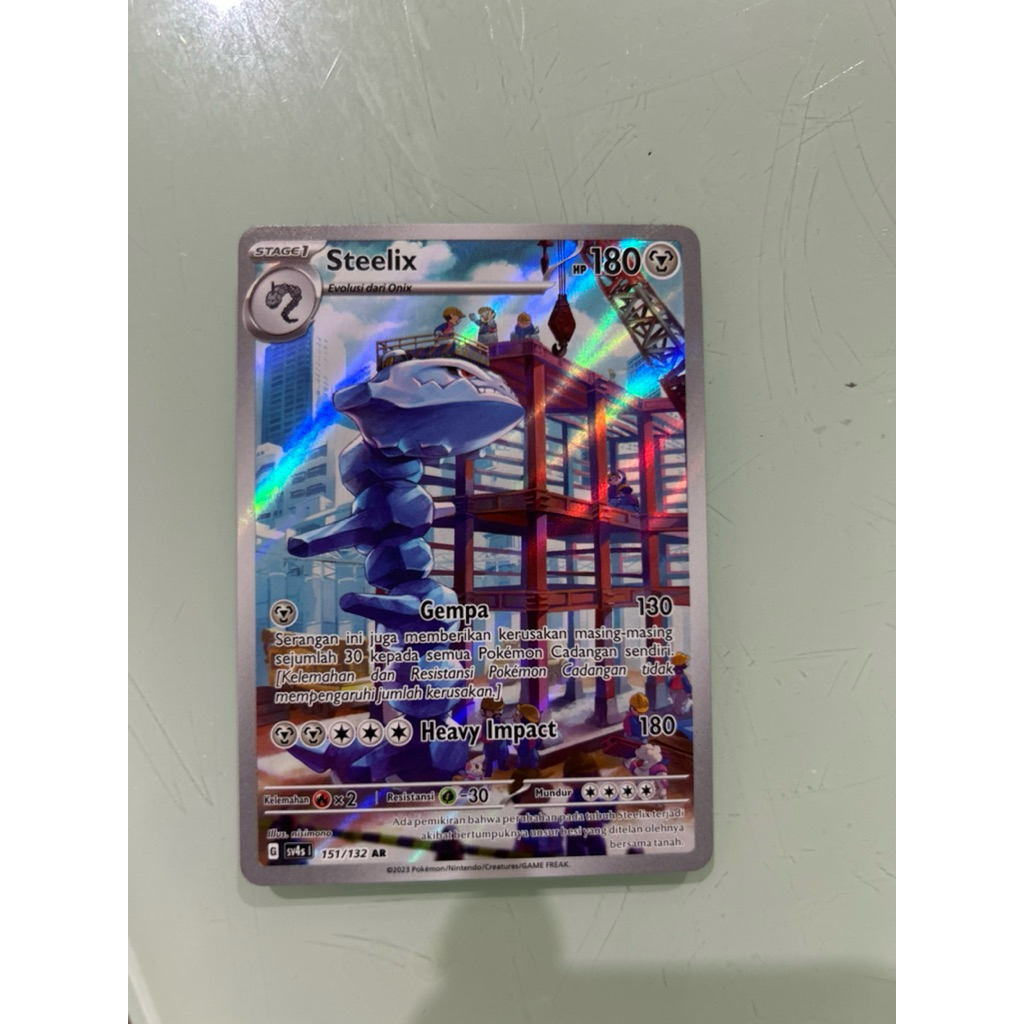 kartu POKEMON TCG Indonesia SV4s Steelix AR