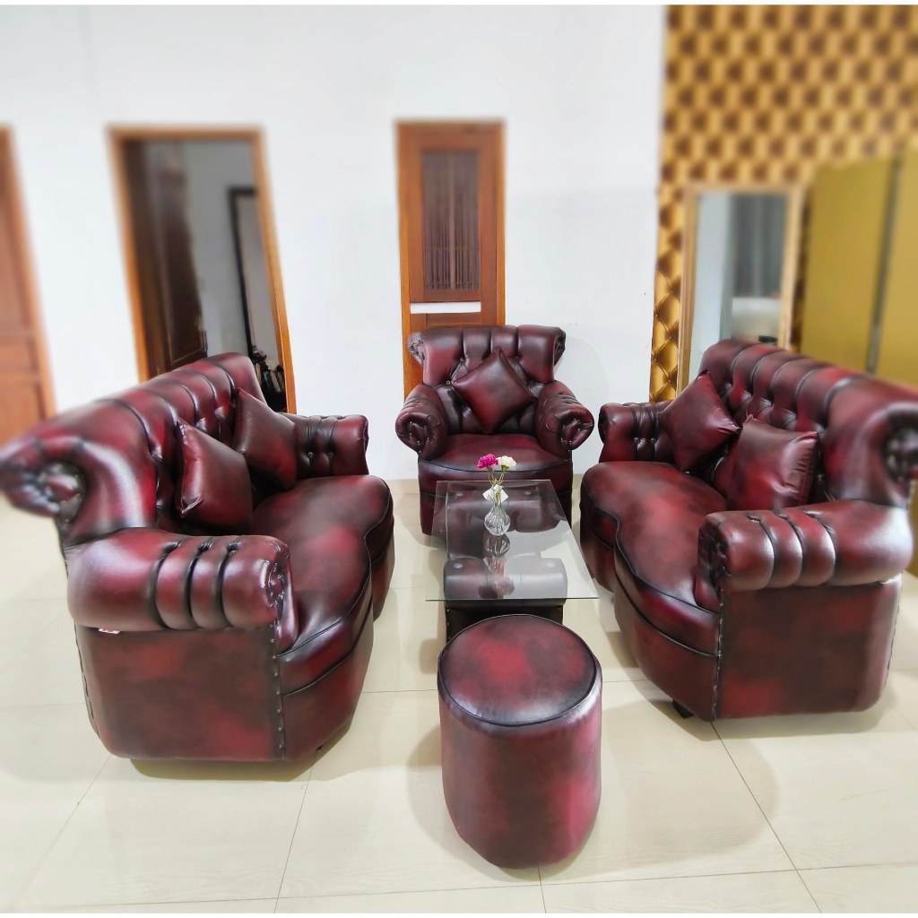 GRATIS ONGKIR BANDAR LAMPUNG SOFA JAGUAR MINI 221 + meja + PUK + BANTAL SOFA HARGA MURAH