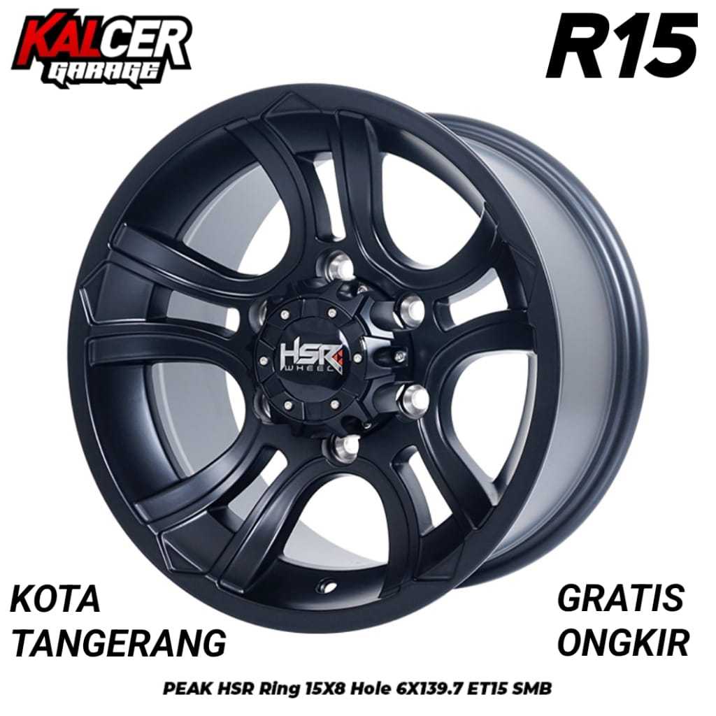 VELG HSR R15 LUBANG 6 TYPE PEAK MOBIL HILUX HARDTOP TRITON DLL.