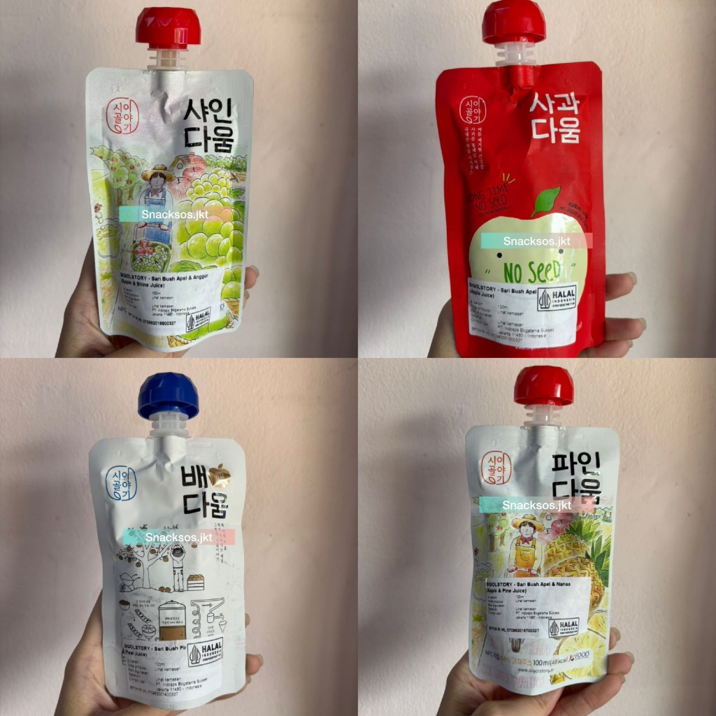 

SIGOLSTORY APPLE JUICE / PEAR JUICE / PINEAPPLE & APPLE / SHINE MUSCAT & APPLE KOREA JUICE