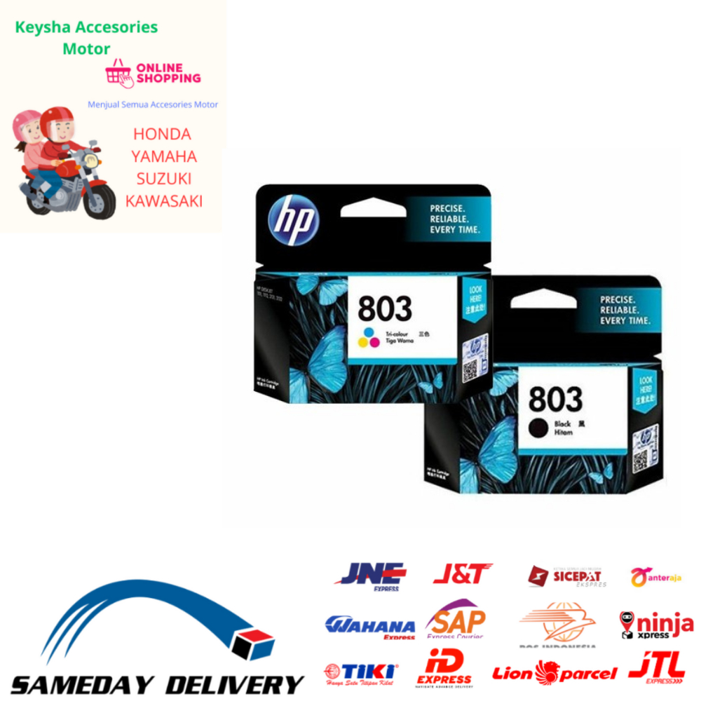 Tinta HP catridge 803 black + 803 color Original for 1110,1115,2130 Cartridge Printer
