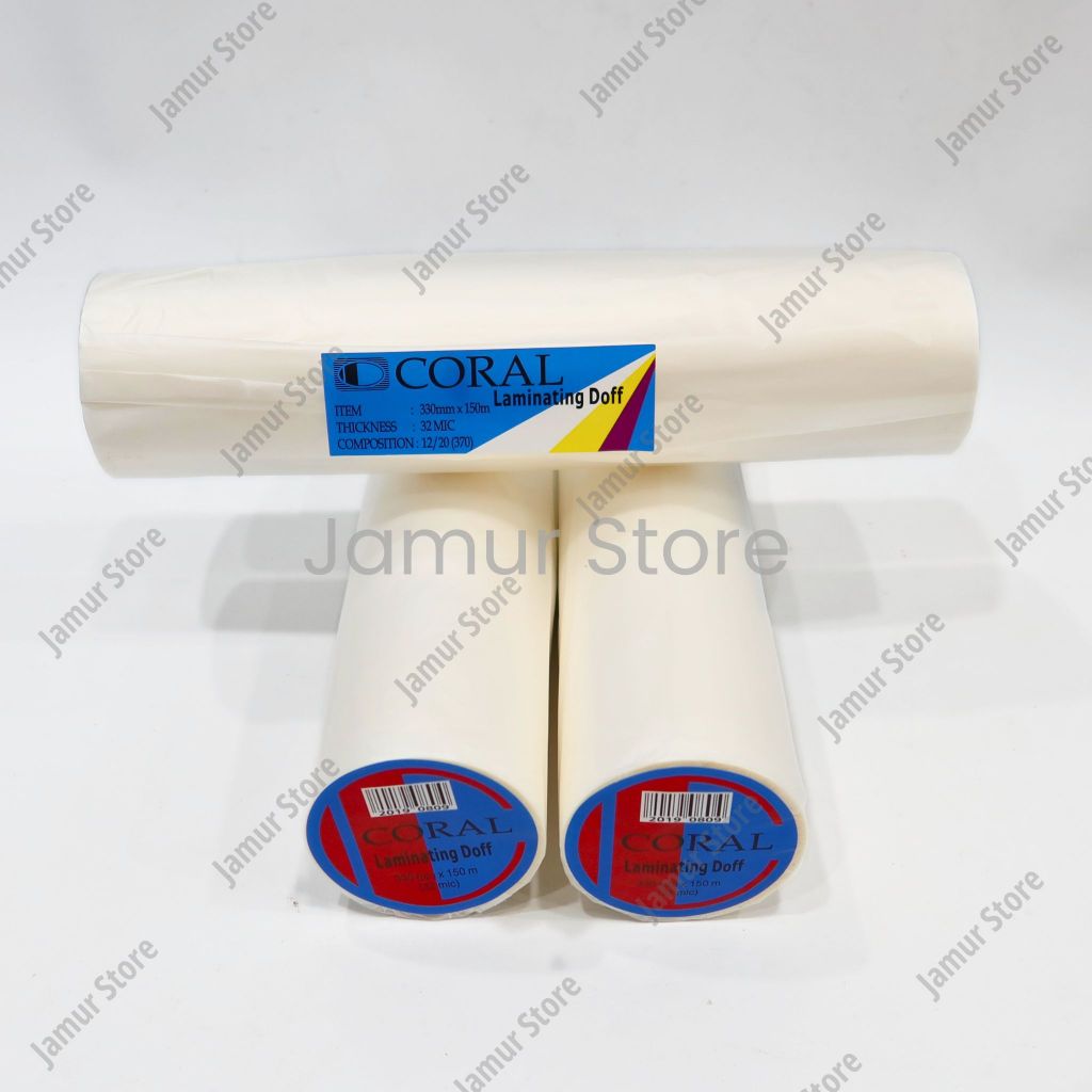 

Plastik Laminating Roll Matte Plastik Laminating Coral Matte 330mm x 150m x 32Mic Coral