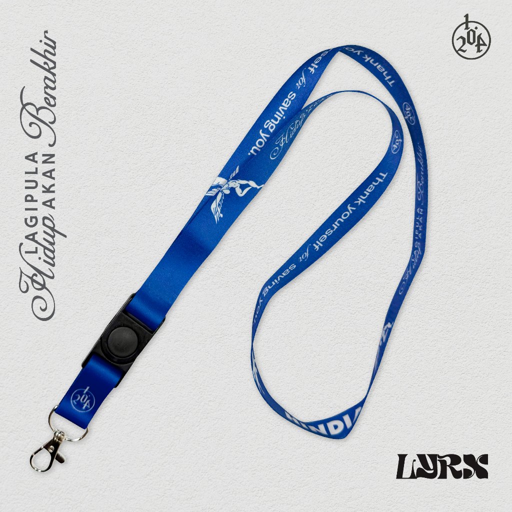 

Lanyard L.H.A.B Hindia | Lanyard 2 sisi