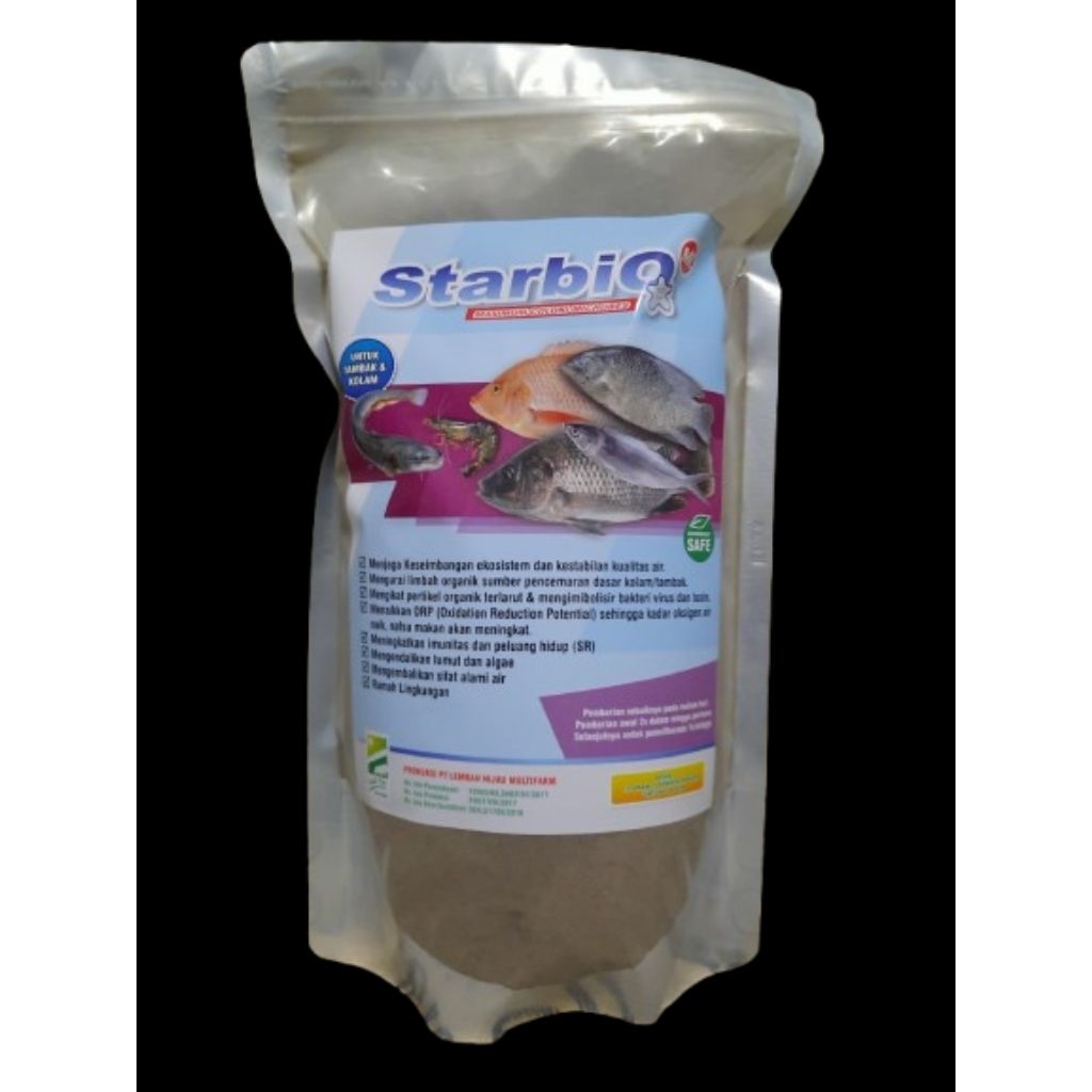 Probiotik Ikan Lele 1kg, StarbiO Perikanan Untuk Air Kolam, Bakteri Starter ikan lele, nila, gurami,